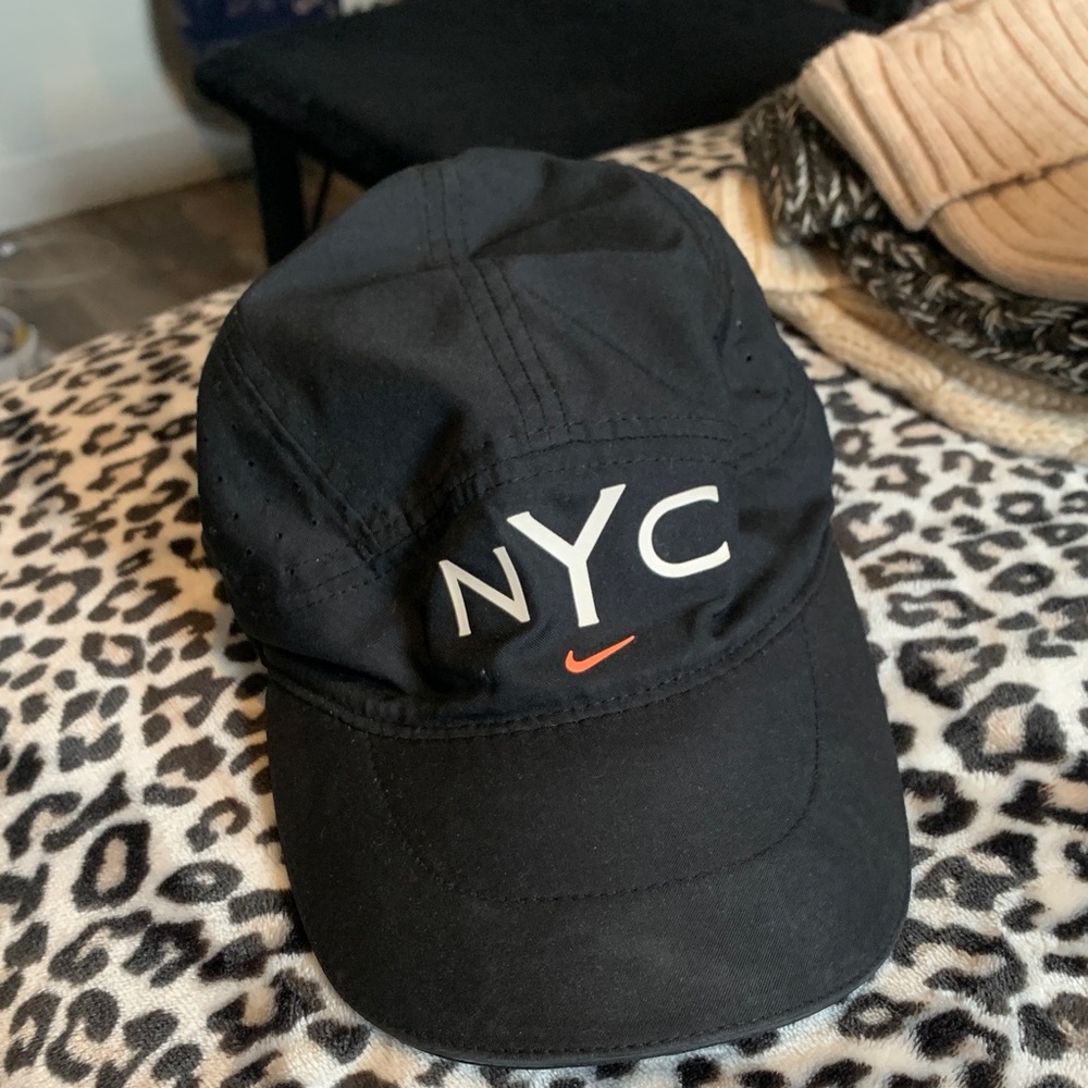 Nike Black NYC Cap with Orange Swoosh